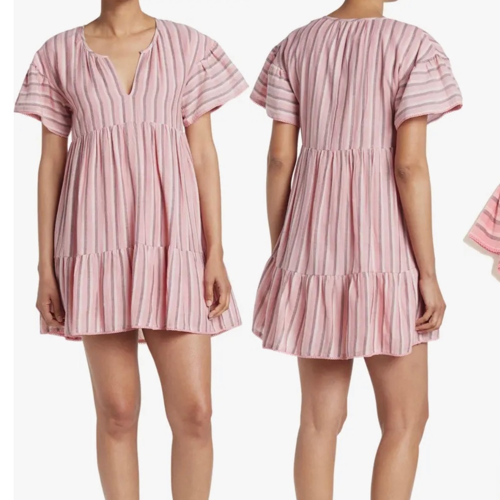 Maise Pink Striped Tunic dress